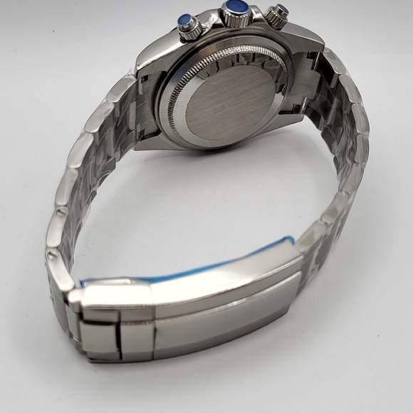 New 39.5mm Seiko Mod "Seitona" Quartz Chrono Panda - Picture 6 of 7